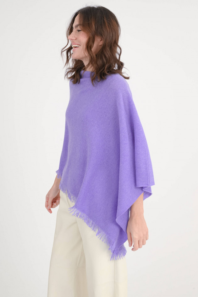 Repeat Asymetrischer Poncho in Violett