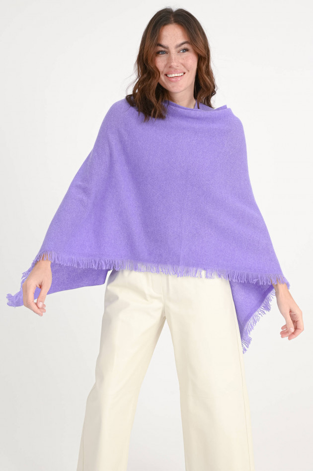 Repeat Asymetrischer Poncho in Violett