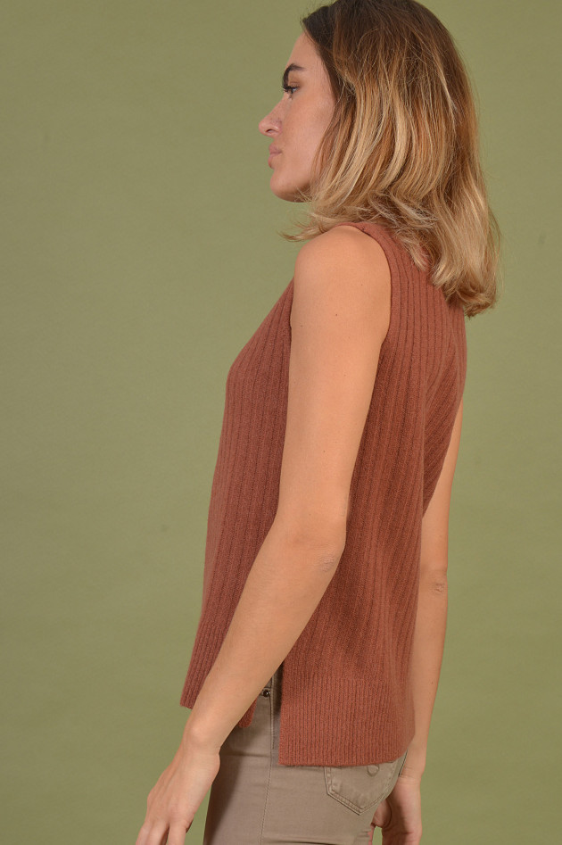 Repeat Pullover aus Cashmere in Cognac