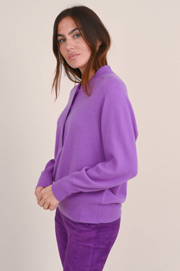Repeat Pullover aus organic Cashmere in Violett