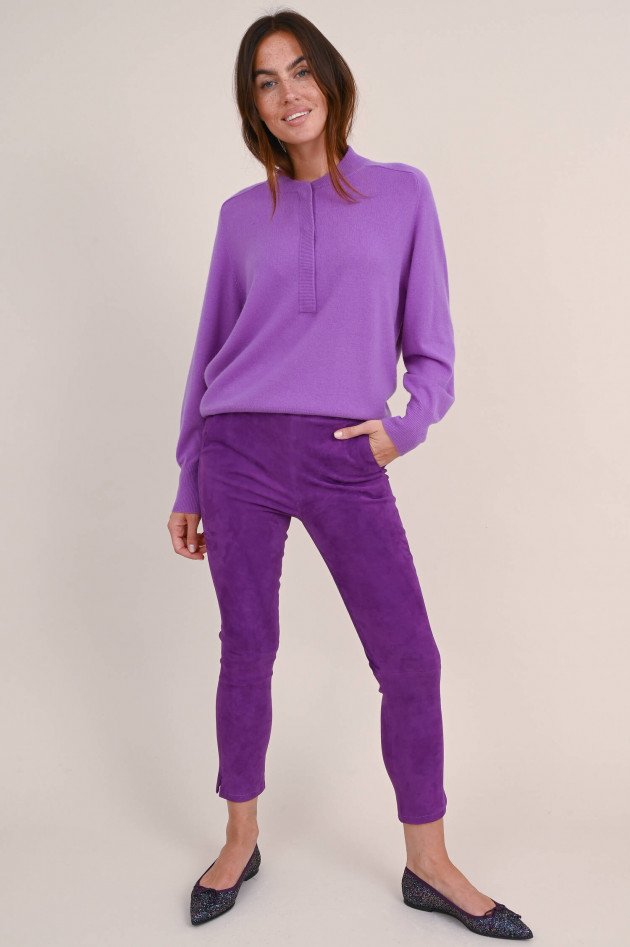 Repeat Pullover aus organic Cashmere in Violett