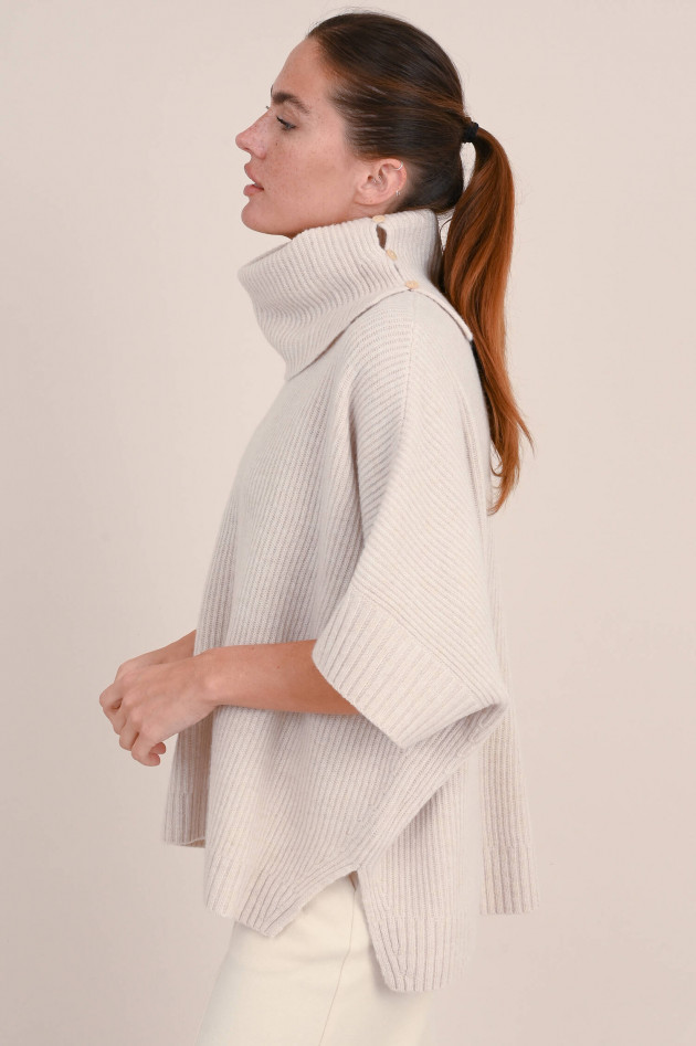 Repeat Rollkragen Pullover aus Babywolle in Beige