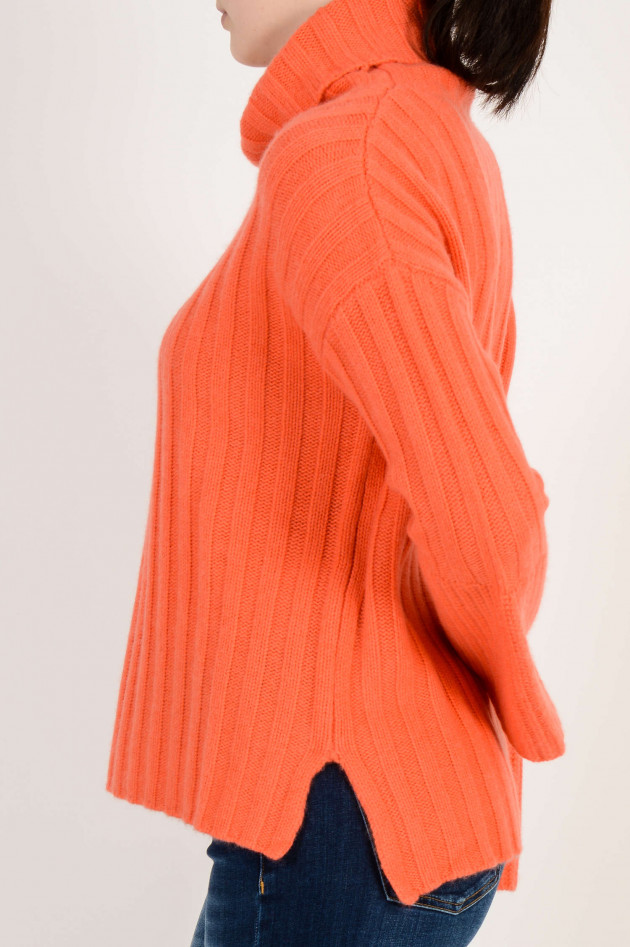 Repeat Rollkragenpullover aus Cashmere in Orange