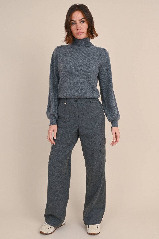Repeat Cashmere Rollkragenpullover in Grau
