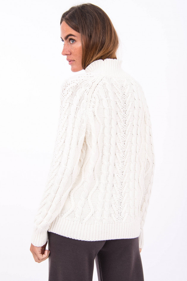 Repeat Grobstrickpullover in Cream