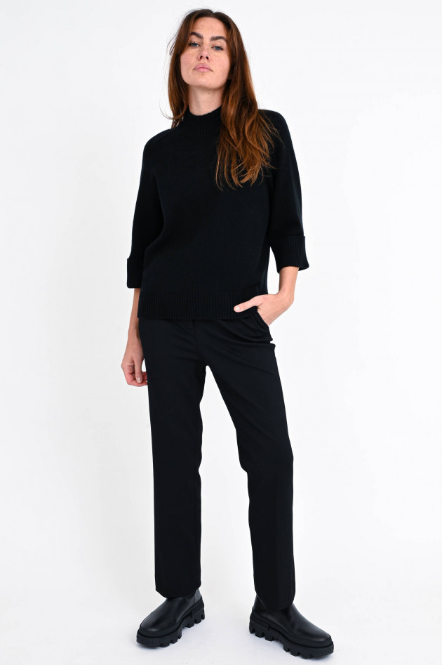 Repeat Turtleneck-Strickpullover in Schwarz