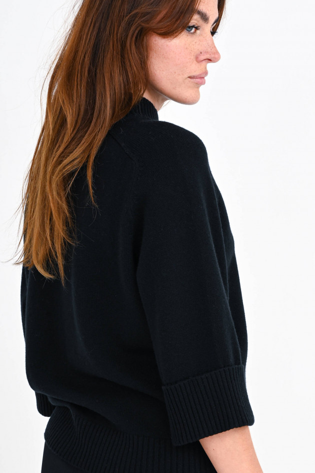 Repeat Turtleneck-Strickpullover in Schwarz