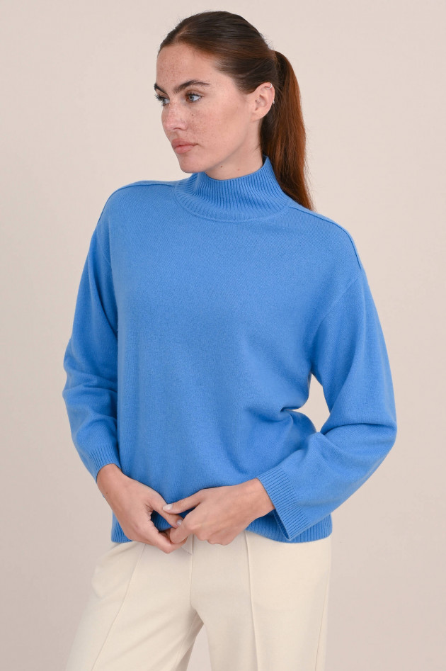 Repeat Pullover aus organic Cashmere in Hellblau