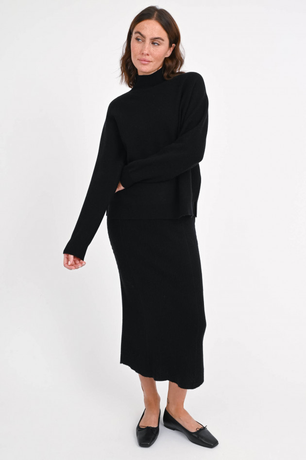 Repeat Pullover aus Woll-Cashmere-Mix in Schwarz