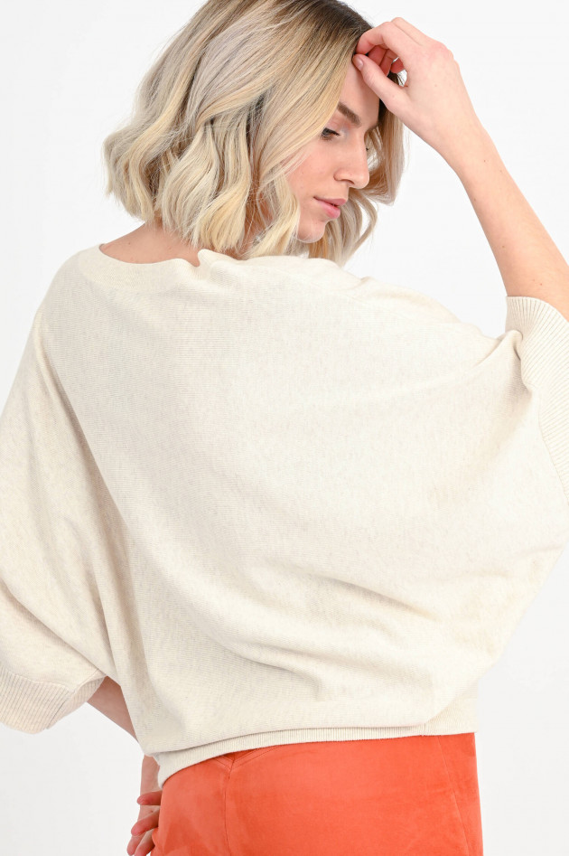 Repeat Oversize Strickpullover in Beige