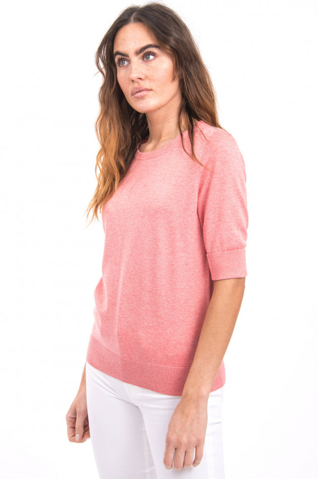 Repeat Leichtes Strickshirt in Korallpink