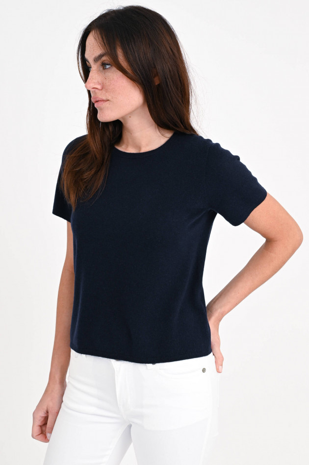 Repeat Cashmere Strickshirt in Navy