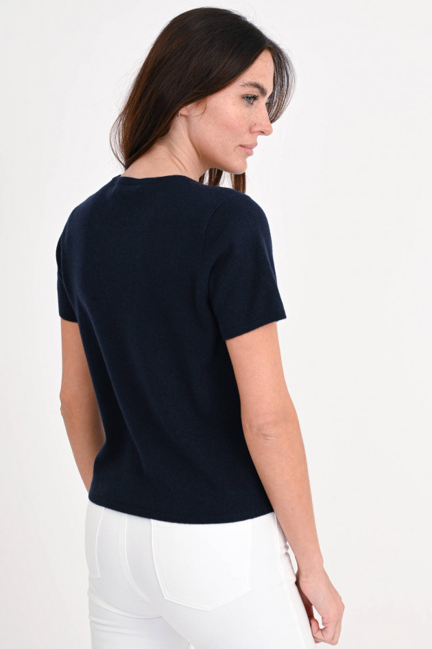 Repeat Cashmere Strickshirt in Navy