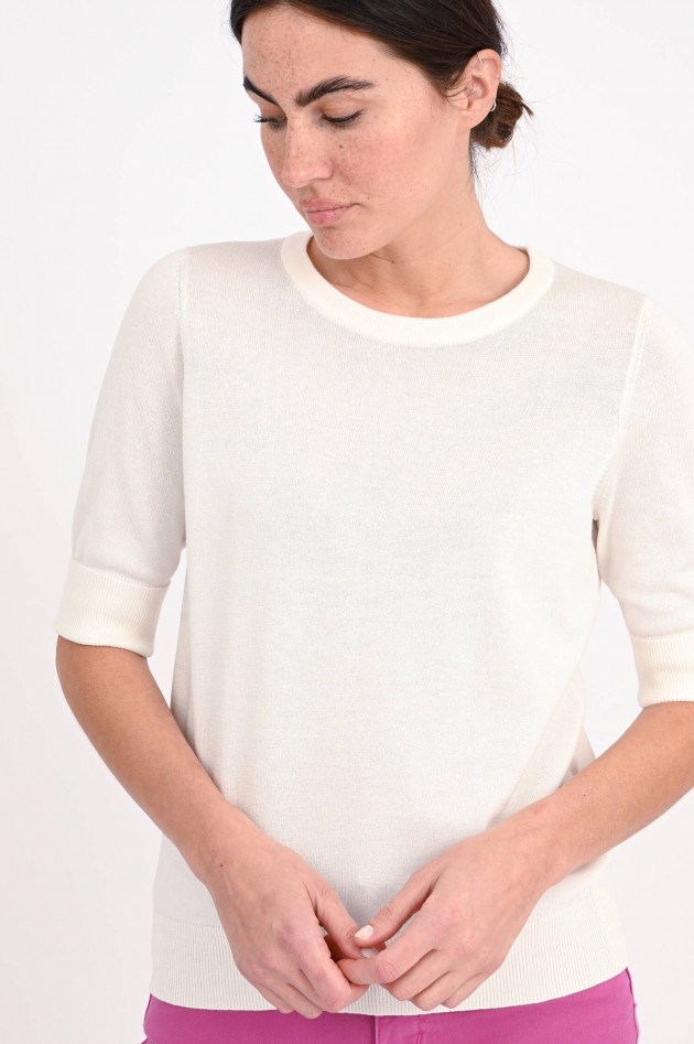 Repeat Leichtes Strickshirt in Creme