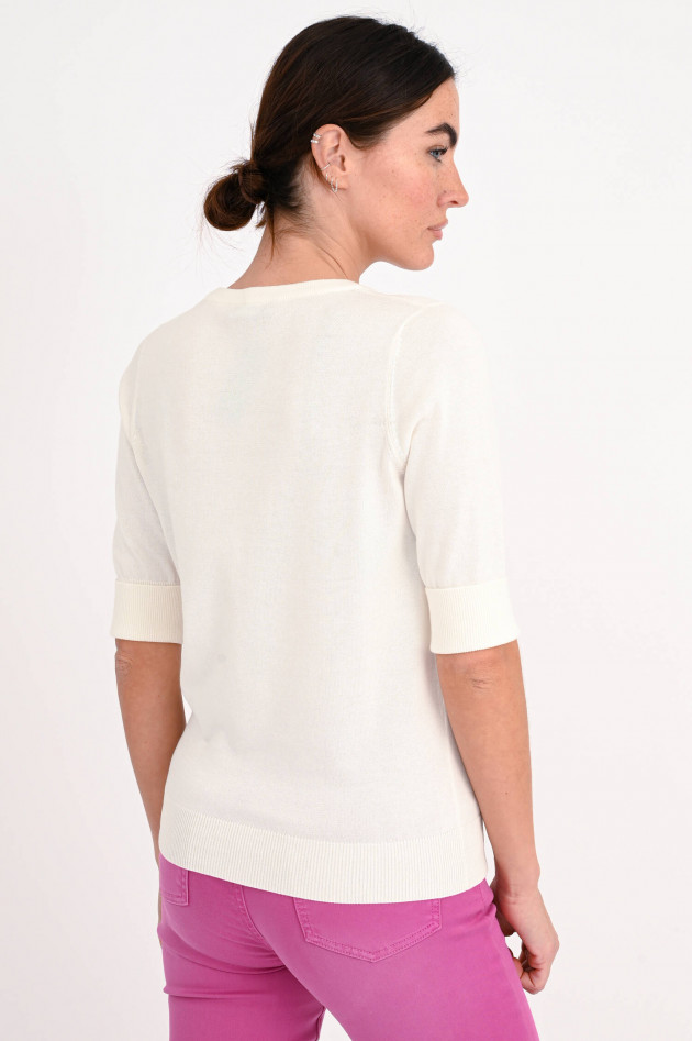 Repeat Leichtes Strickshirt in Creme