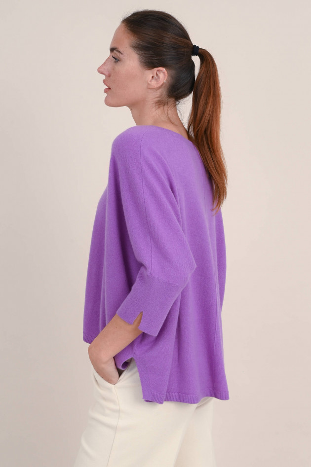 Repeat Oversize Cashmere Pullover in Violett