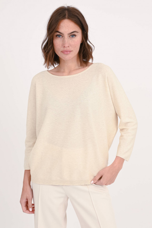 Repeat Pullover aus Baumwoll-Cashmere-Mix in Ivory