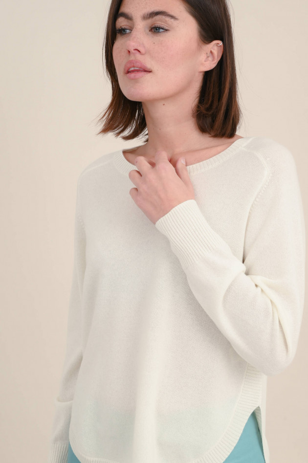 Repeat Cashmere Pullover in Creme