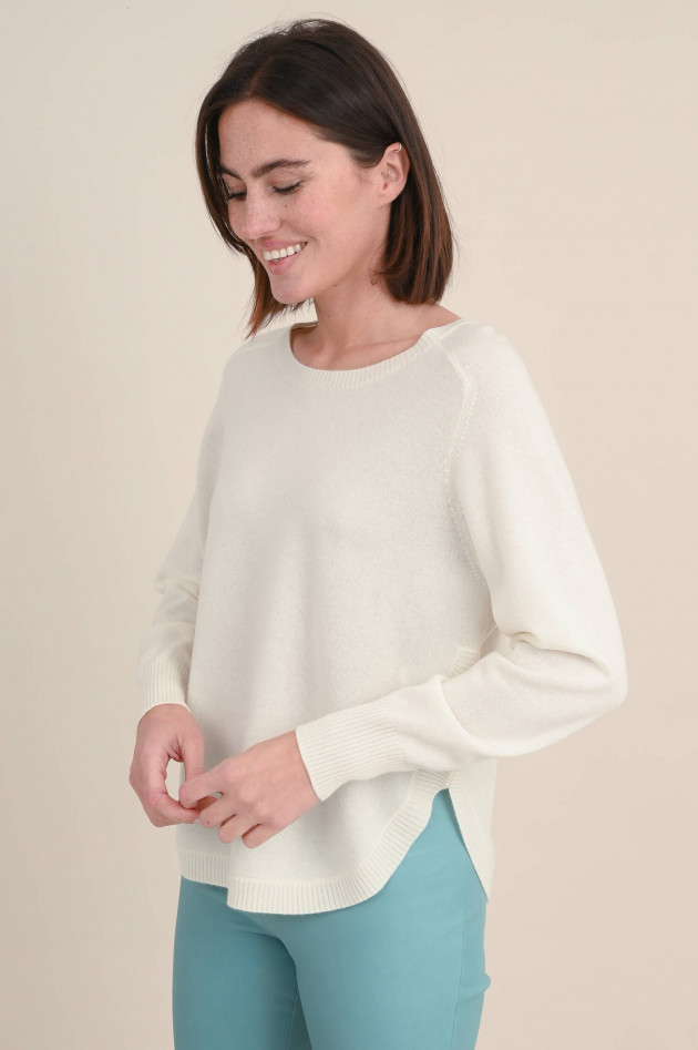 Repeat Cashmere Pullover in Creme