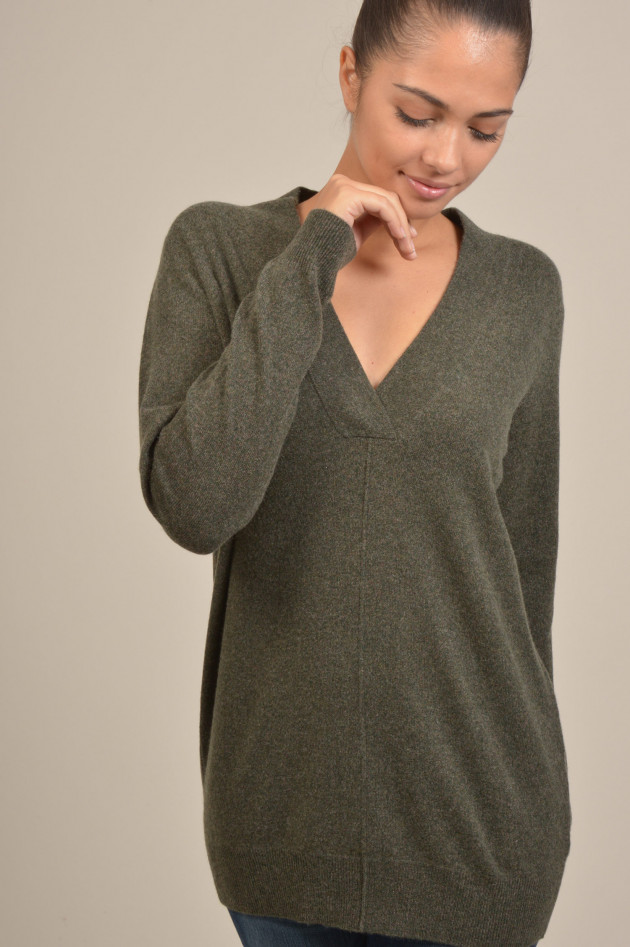 Repeat Oversized - Pullover in Oliv