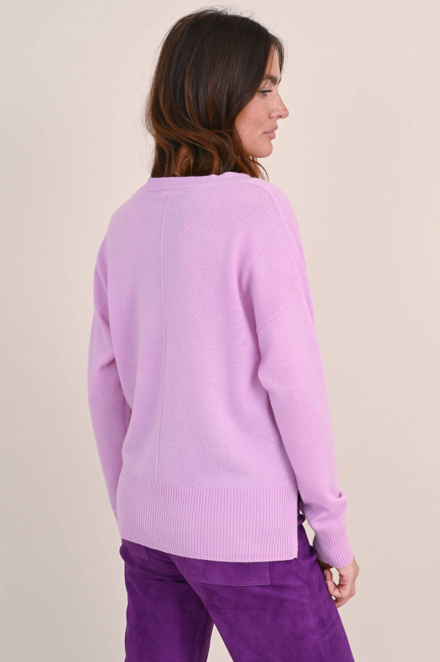 Repeat Cashmere Strickpullover in Flieder