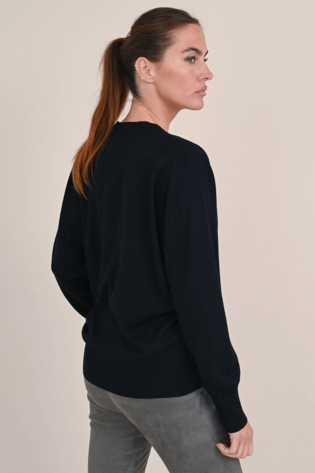 Repeat Feinstrick Pullover aus Wollmix in Schwarz