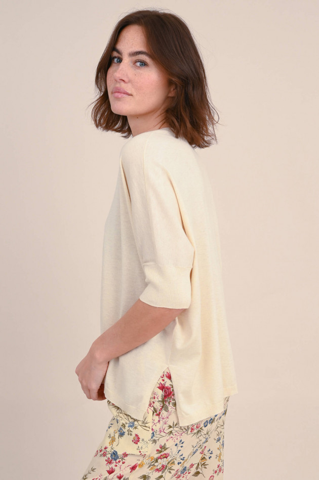 Repeat Pullover aus Baumwoll-Cashmere-Mischung in Ivory