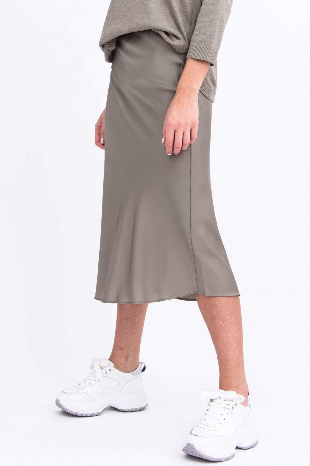 Repeat Seidenrock in Khaki