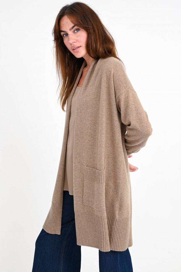 Repeat Cashmere Cardigan in Haselnuss