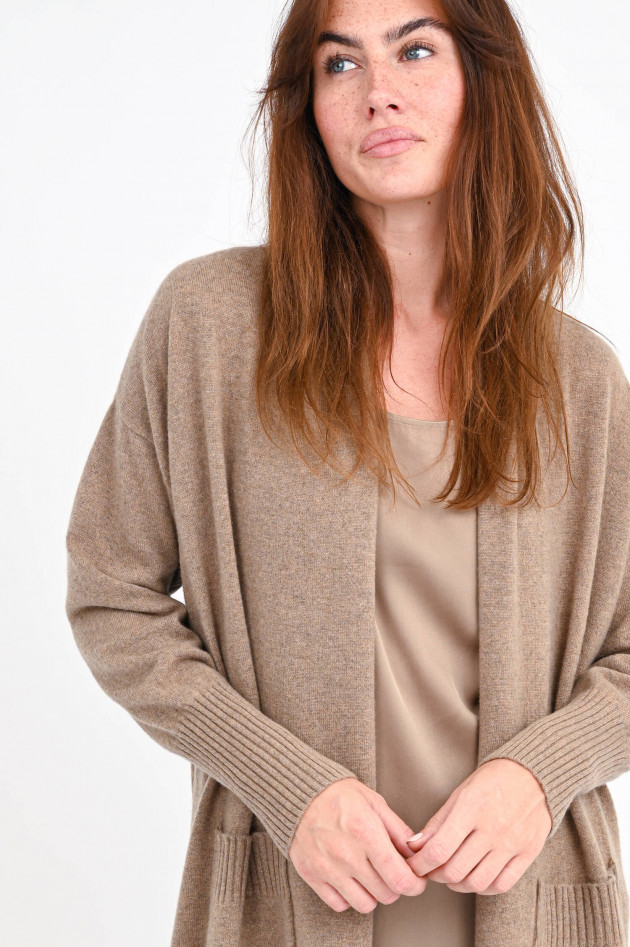 Repeat Cashmere Cardigan in Haselnuss