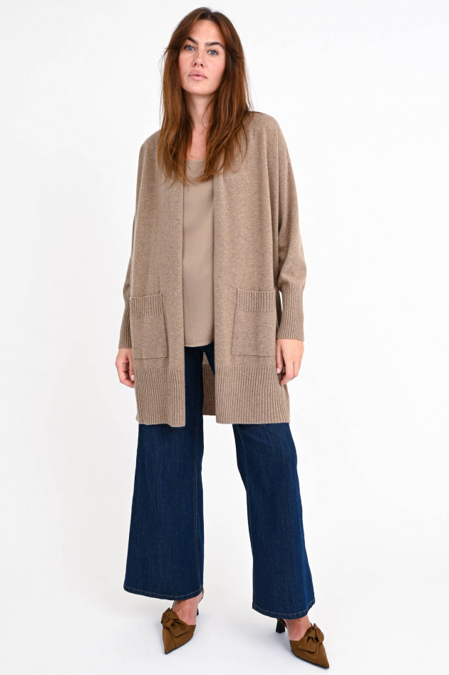 Repeat Cashmere Cardigan in Haselnuss