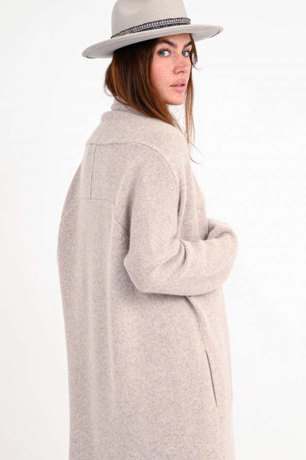 Repeat Cardigan aus Cashmere in Puder meliert