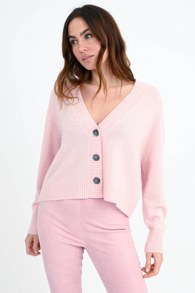 Repeat Cashmere Cardigan in Rosé