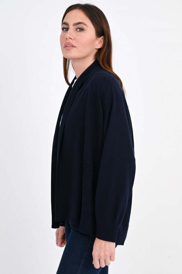 Repeat Cardigan mit offener Silhoutte in Dunkelblau