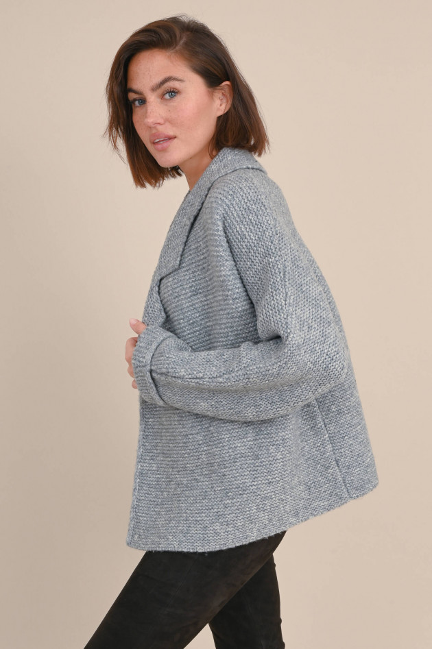 Repeat Strick Cardigan in Grau meliert