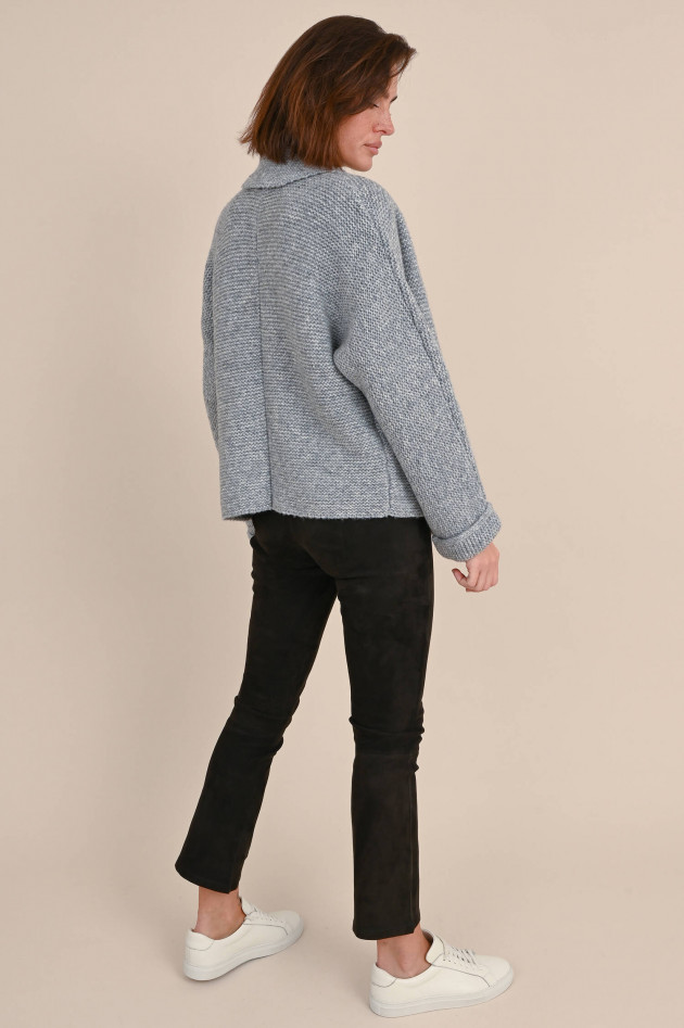 Repeat Strick Cardigan in Grau meliert