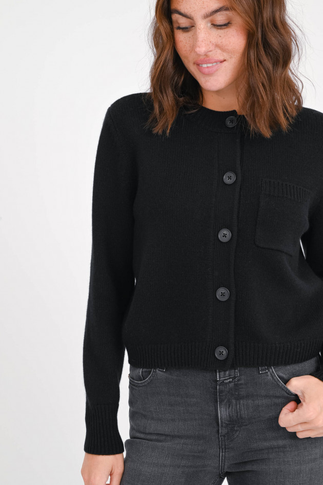 Repeat Strickweste aus Cashmere in Schwarz