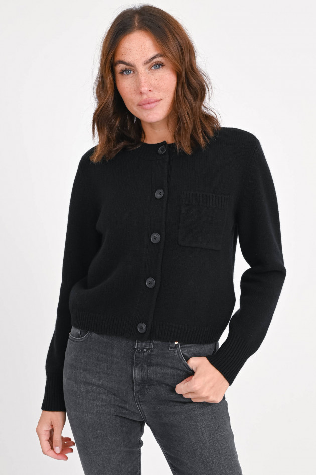 Repeat Strickweste aus Cashmere in Schwarz