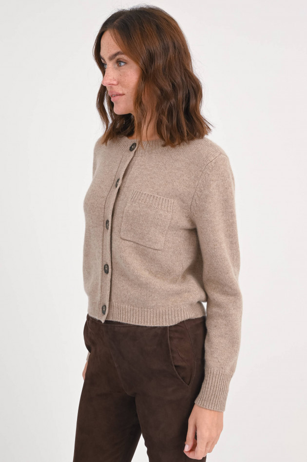 Repeat Strickweste aus Cashmere in Taupe
