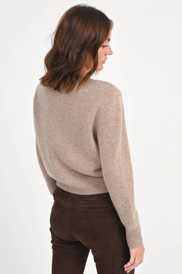 Repeat Strickweste aus Cashmere in Taupe