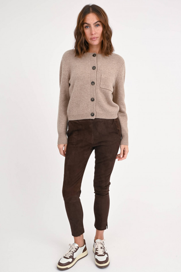 Repeat Strickweste aus Cashmere in Taupe