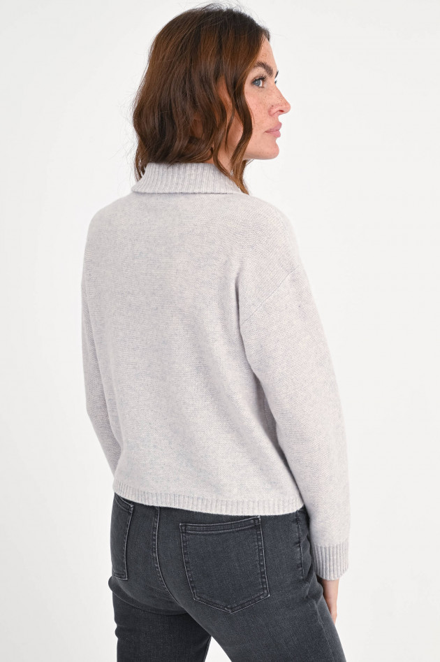 Repeat Cashmere-Strickweste mit Hemdkragen in Beige
