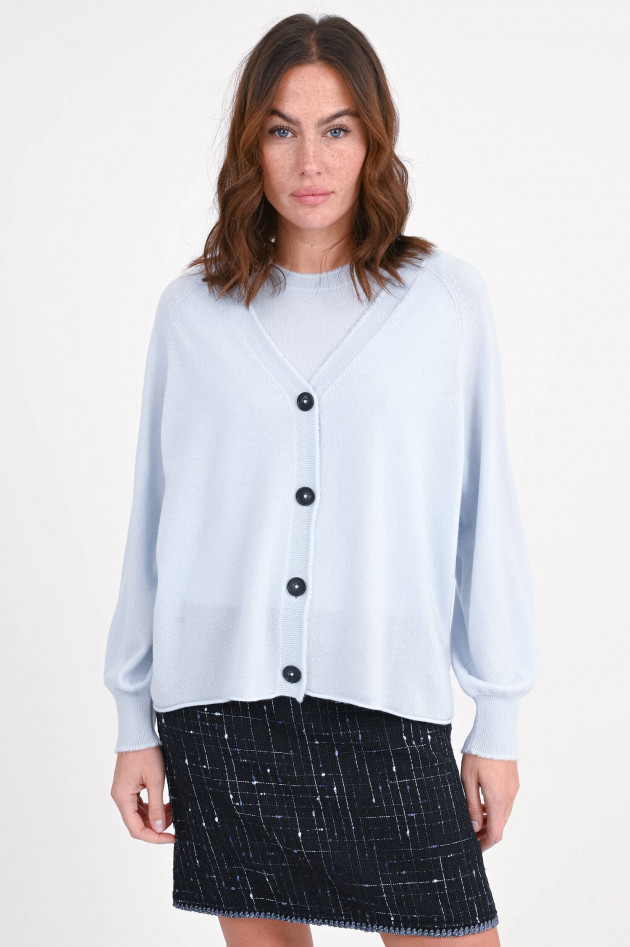 Repeat Cashmere-Jacke in Hellblau