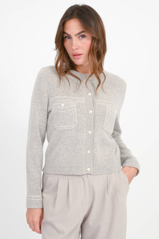 Repeat Strickjacke aus Woll-Cashmere-Mix in Hazel