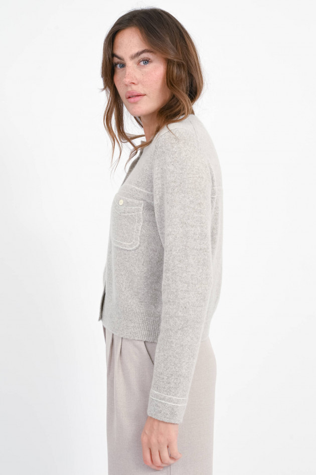 Repeat Strickjacke aus Woll-Cashmere-Mix in Hazel