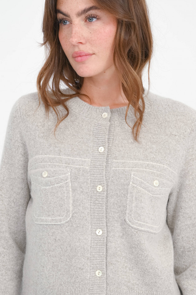 Repeat Strickjacke aus Woll-Cashmere-Mix in Hazel