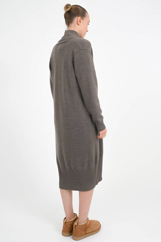 Repeat Maxi-Merino-Cardigan in Cacao