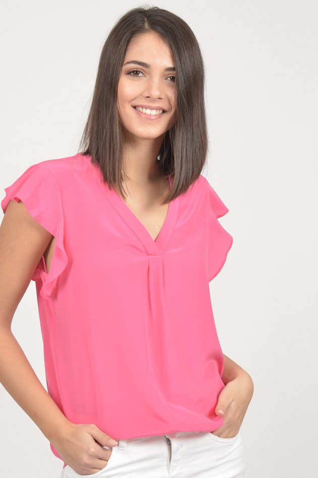 Repeat Shirt aus Seide in Pink