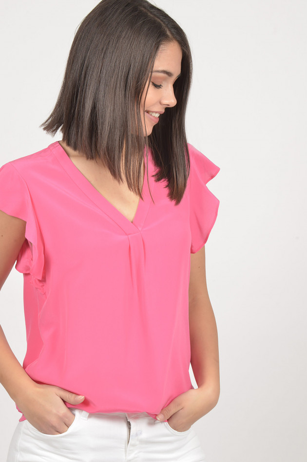 Repeat Shirt aus Seide in Pink