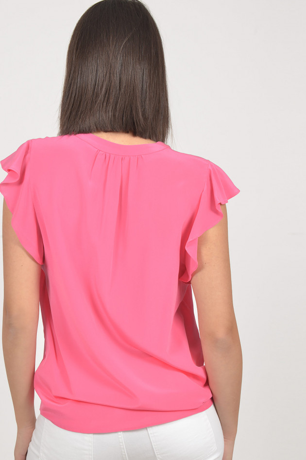 Repeat Shirt aus Seide in Pink